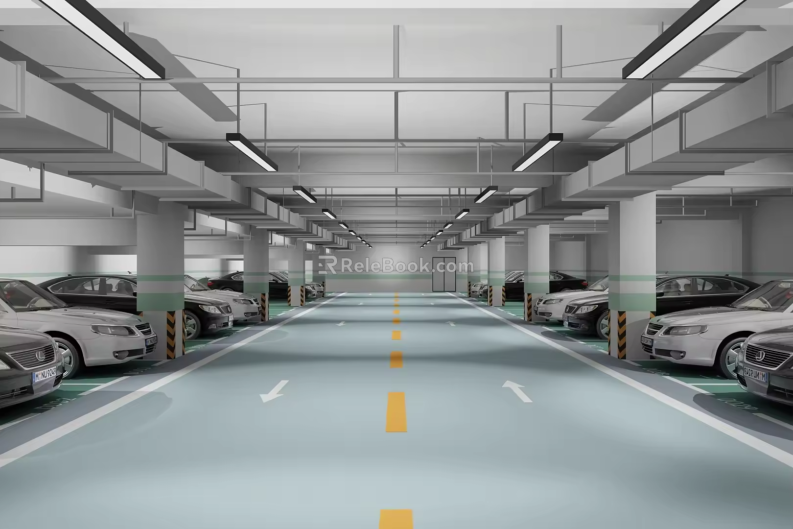 Parking Underground Parking Garage Underground Parking Garage 3d model