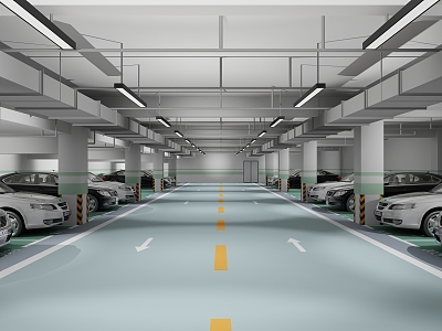 Parking Underground Parking Garage Underground Parking Garage 3d model