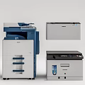 Modern printer combination 3d model