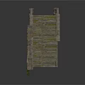 Detailed 3D Stone Staircase Model With Railings And Stone Support Walls