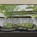 Modern Courtyard Garden 3d model