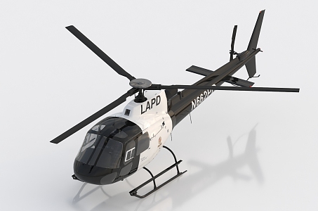 Helicopter Gunship Rescue Helicopter Drone Transport Helicopter 3d model