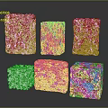 Household Cleaning Sponges With Various Porous Textures For Daily Kitchen And Bathroom Use