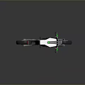 ERAXIO 77 Motorcycle With Modern White Design Green Accents And Black Seat