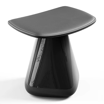 Modern Stool Chair Painted Ceramic 3d model