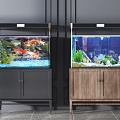 Modern Fish Tank Fish Tank Aquarium Combination 3d model