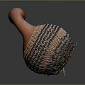 Orange Woven Decorative Vase For Home Furniture With Intricate Patterns
