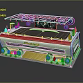 Modern Futuristic Building with Green Roof Glass Structure Plant Decorations and Streamlined Design