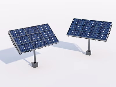 High Efficiency Solar Panels as Daily Electrical Appliances for Home Renewable Energy Use 3d model