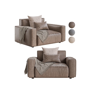 arflex marechiaro single sofa 3d model