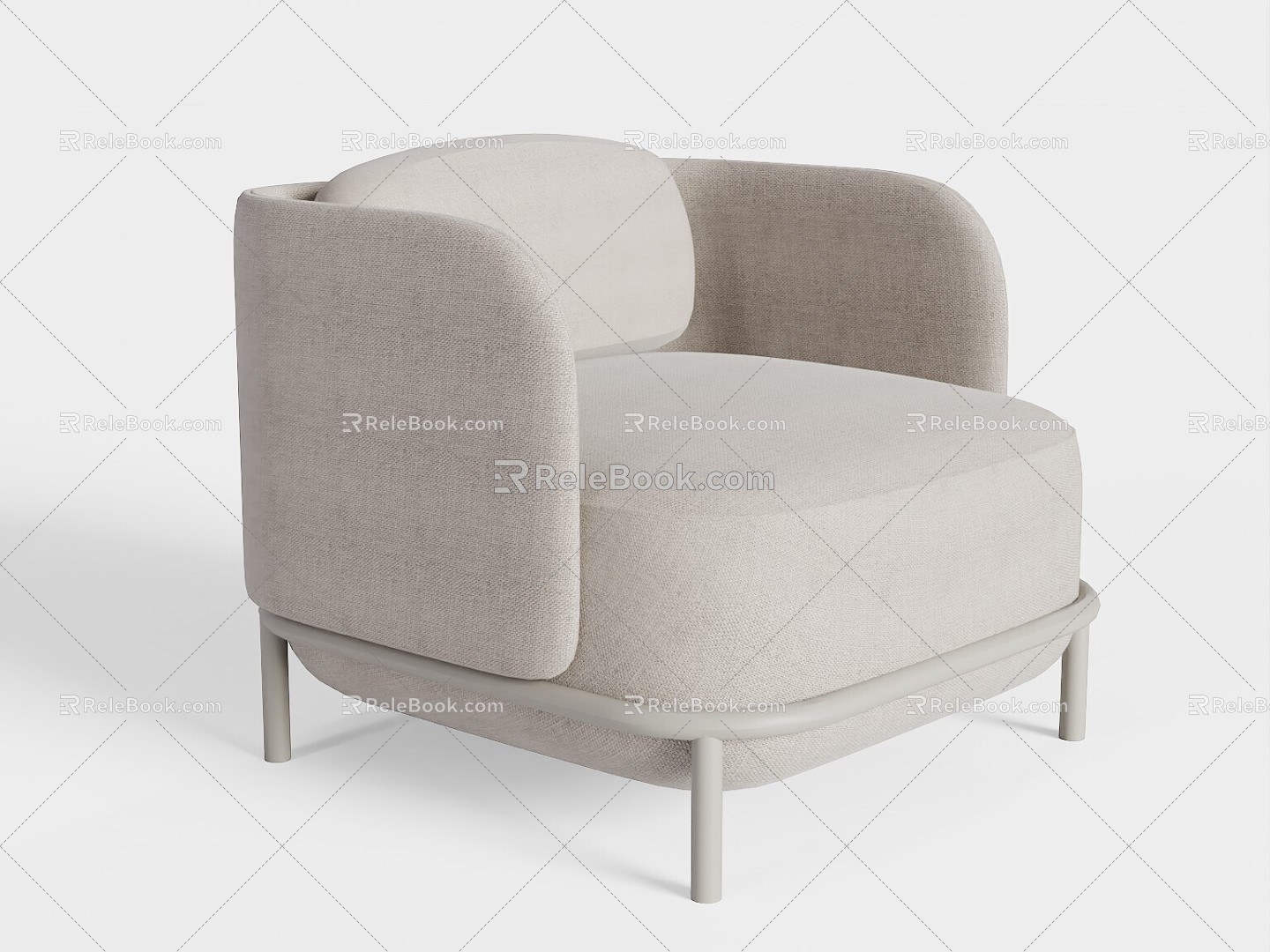 Poltrona modern leisure sofa 3d model