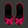 Fashionable Pink Women's High Heels With Round Toe And Bow Decoration