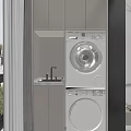 Modern Bathroom Cabinet Design With Storage Shelves Sink And Mirror Surface