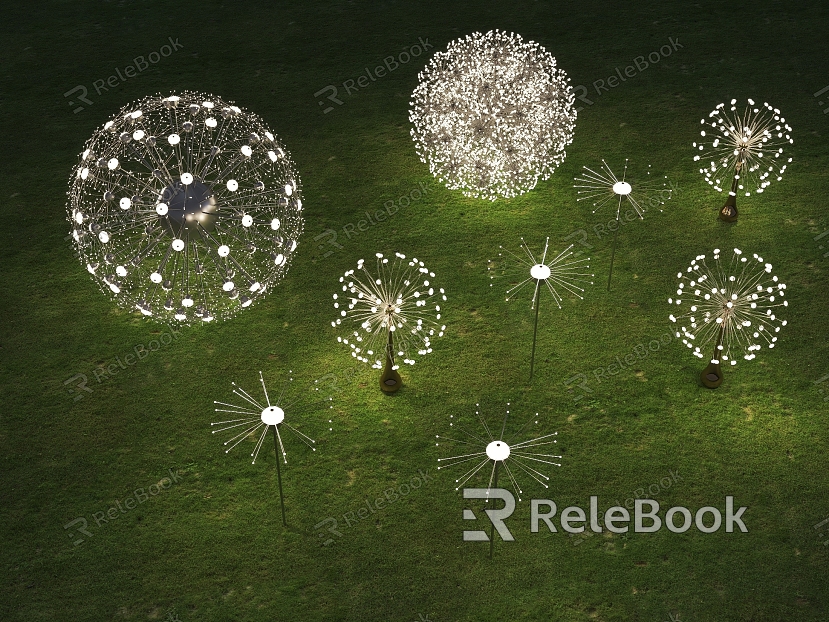 Landscape Light Grass Light Grass Light Landscape Atmosphere Light Dandelion Turf Light Round Grass Light Star Light model