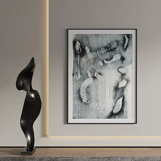 modern decorative painting 3d model