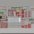 Essential Fire Safety Equipment Collection Including Fire Extinguishers Hydrants Alarm Buttons Safety Signs And Cabinets
