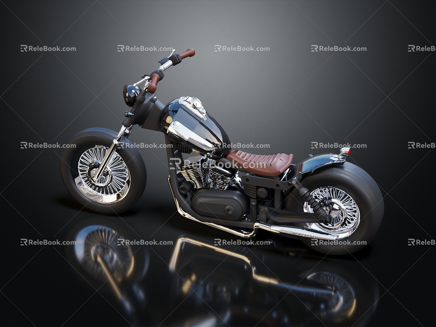 Modern Motorcycle Two-wheeled Motocross Motorcycle 3d model