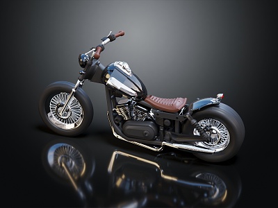 Modern Motorcycle Two-wheeled Motocross Motorcycle 3d model