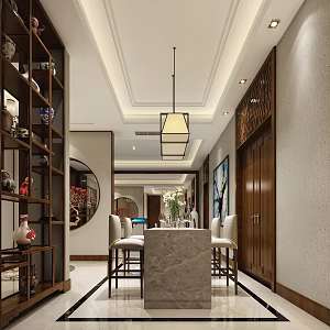 New Chinese Wine Tasting Area Basement 3d model