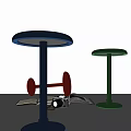 Modern table lamp acrylic color children 3d model
