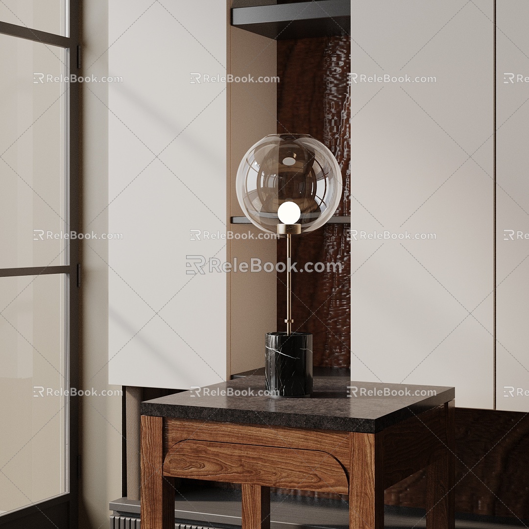 Modern table lamp 3d model