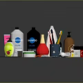 Assorted Daily Living Essentials With Toiletries Cosmetics Brushes And Personal Care Items