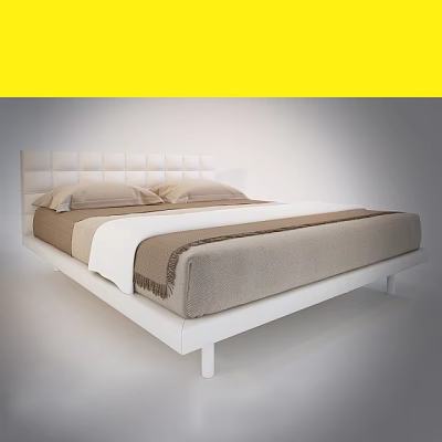 Double bed 3d model Double bed 3d model