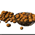 Fresh Ripe Apricots in Wicker Basket with Scattered Fruits on White Surface