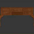Elegant Wooden Dining Table With Carved Legs And Storage Drawers