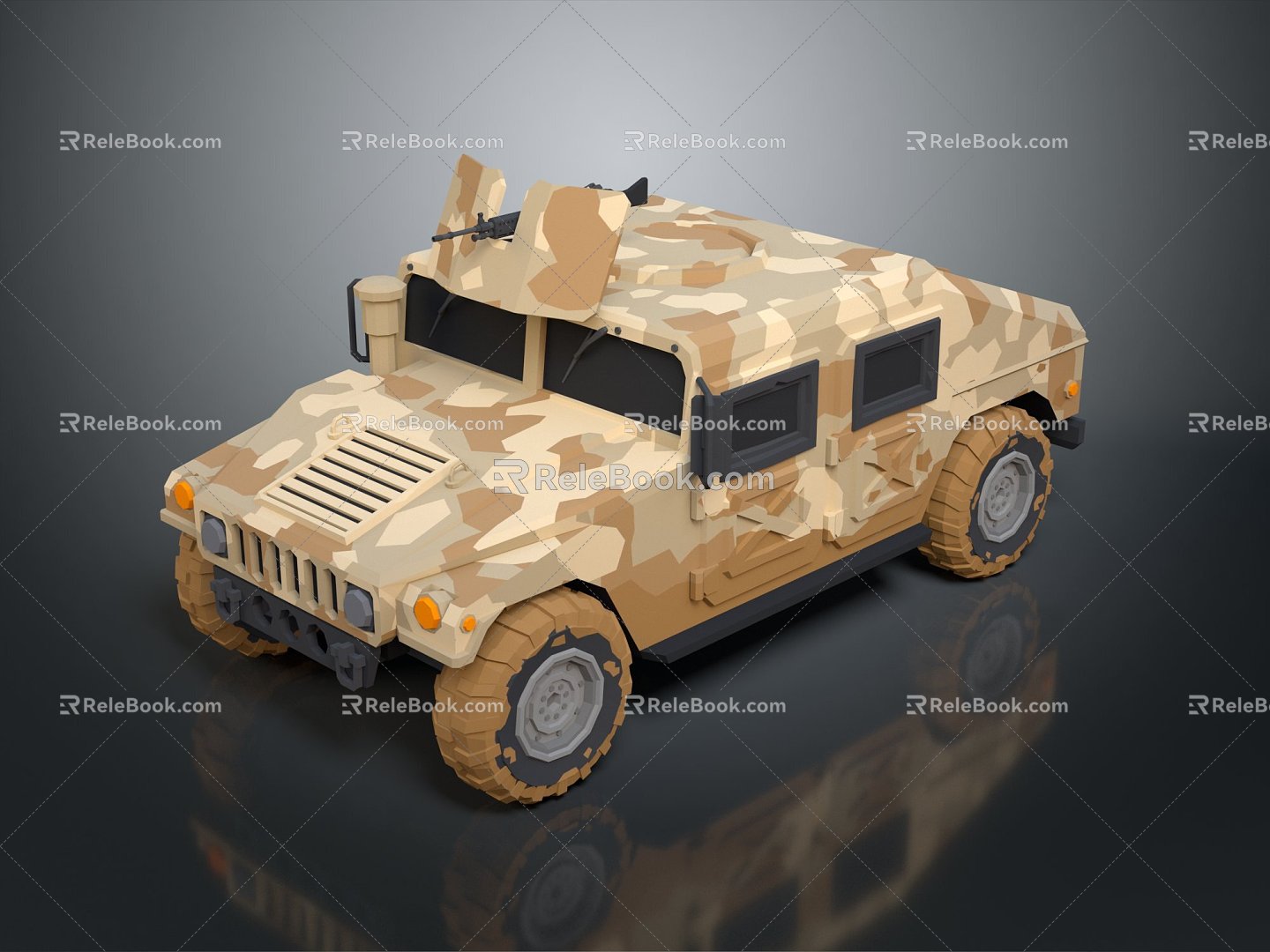 Modern military vehicle off-road vehicle jeep four-wheel drive four-wheel drive off-road vehicle military jeep 3d model