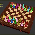 Chess Board Game Entertainment With Wooden Chessboard And Classic Chess Pieces Arrangement