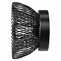 Black Mesh Structure Wall Light with Central Bulb for Modern Home Decor 3d model