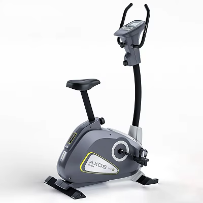 AXOS Stationary Exercise Bike With Digital Display Comfortable Seat And Handlebars 3d model