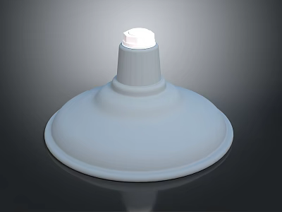 Modern White Lighting Combination With Round Base Ceiling Light For Interior Design 3d model