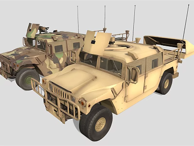 Modern Military Vehicle Military Humvee 3d model