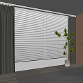 Modern Curtains 3d model