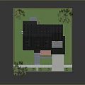 Two Story House with Black Roof Beige Exterior Green Lawn Trees Driveway and Garage