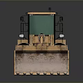 Yellow Wheel Loader With Green Cabin Large Bucket And Big Tires For Heavy Duty Construction