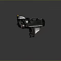 Airliner Brake Caliper Component With Black Housing And Yellow Label