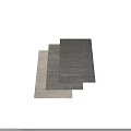 Modern Square Rugs In Neutral Tones With Textured Patterns And Soft Fabric 3d model