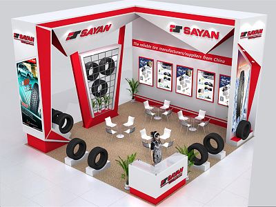 Modern Exhibition Booth Exhibition Exposition model