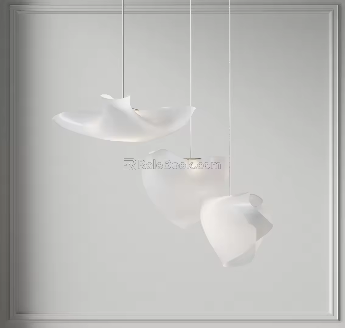 Quiet Wind Chandelier 3d model
