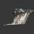 Scenic Coastal Cliff Landscape With Rock Caves Sand Beach And Vegetation