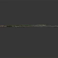 Terrain Model With Green Vegetation Borders Gray Surface And Scattered Construction Debris