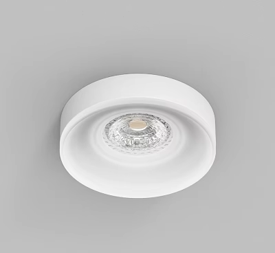 Sleek Modern White Downlight Spotlight For Ceiling Lighting In Home Interior 3d model