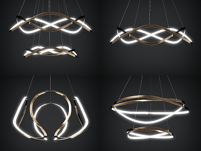 Light Luxury Special-Shaped Chandelier model