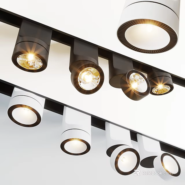 Modern Adjustable LED Downlights And Spotlights For Ceiling Lighting Fixtures 3d model 