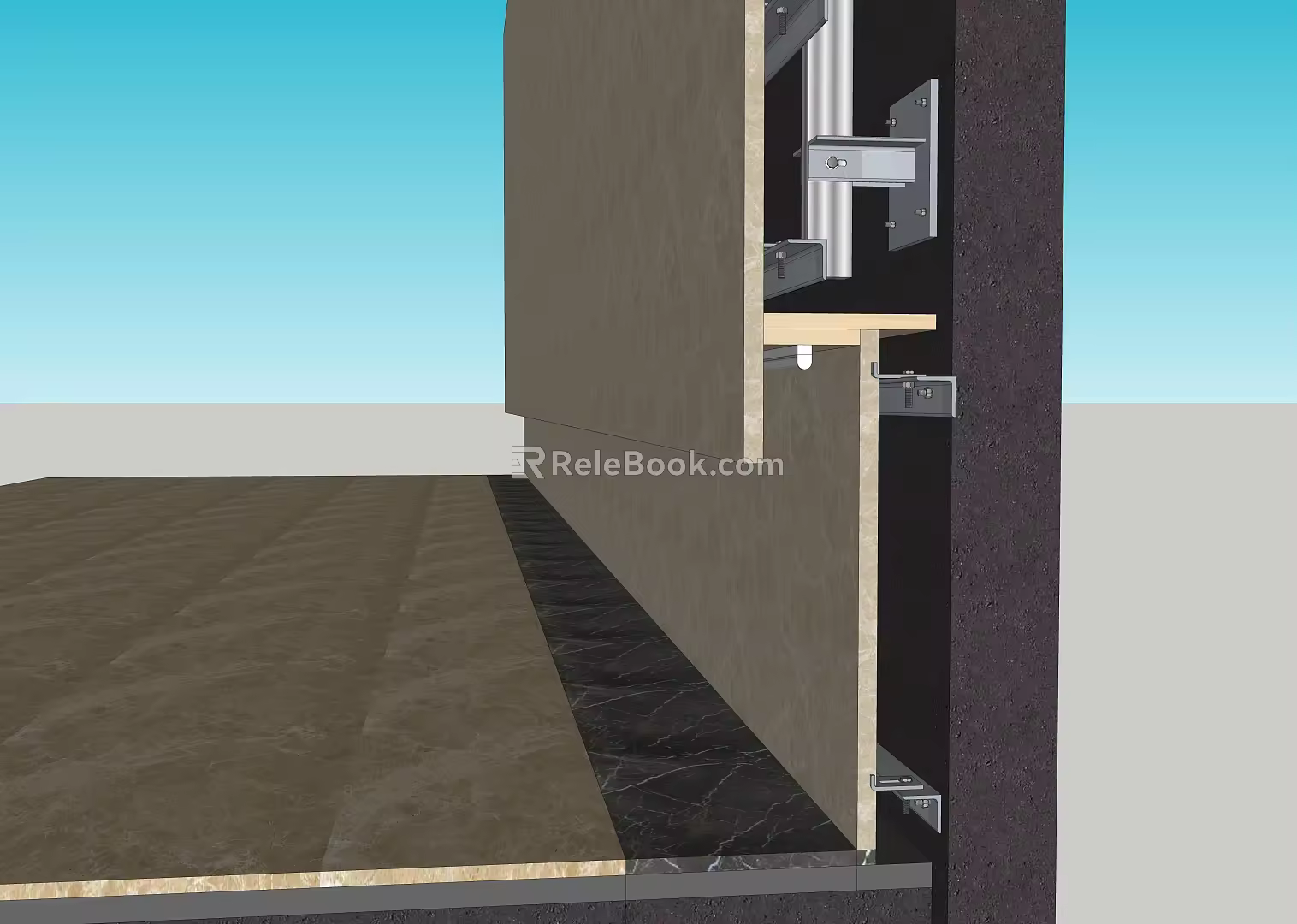 modern node 3d model