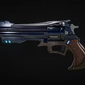 modern revolver 3d model