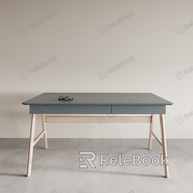 Desk Desk Writing Desk Office Desk Square Table Long Desk Computer Desk Eyes model